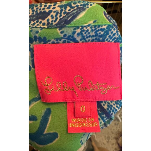 Lilly Pulitzer Gabriel Tunic Dress -Cabana Green Keeping It Reel Size 0/XS - Picture 12 of 12